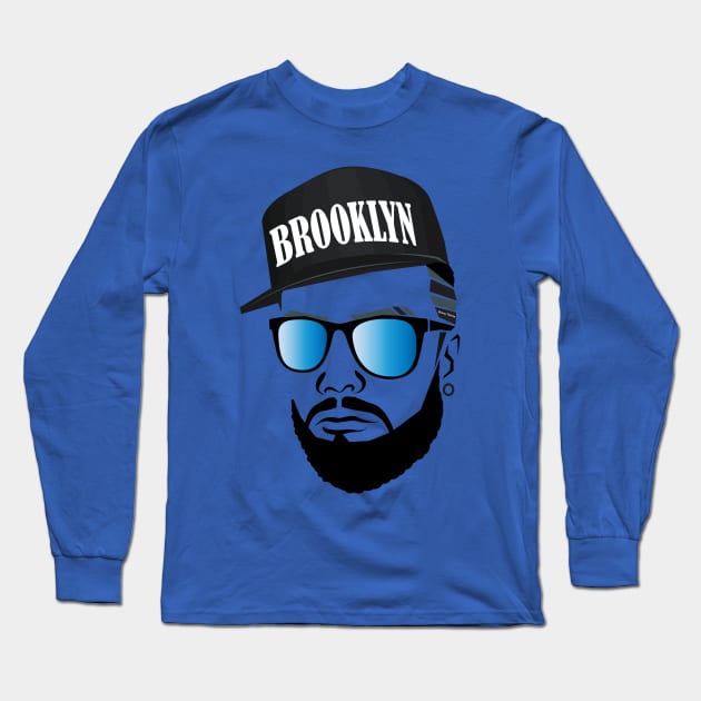 Brooklyn Long Sleeve T-Shirt by Ebony T-shirts